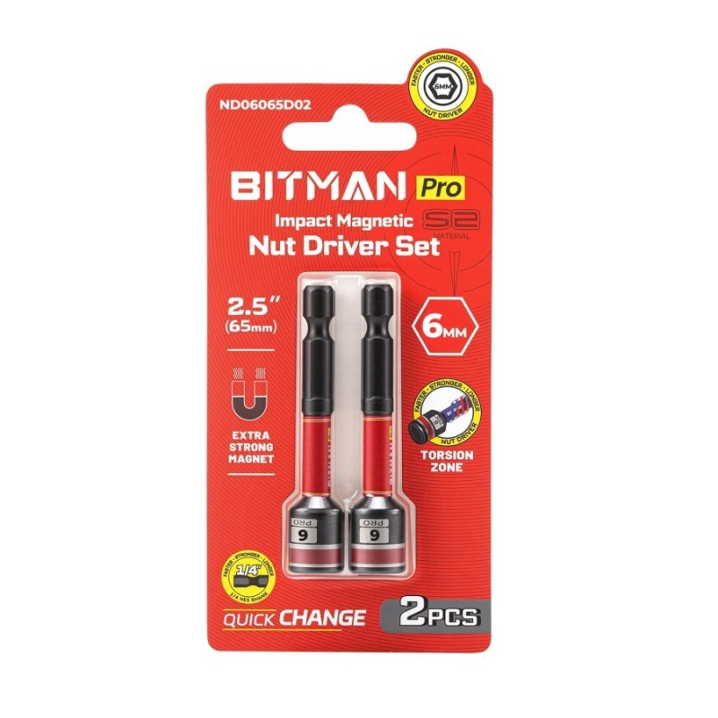 IMPACT DRIVE BITMAN PRO HEXAGONAL 2PCS