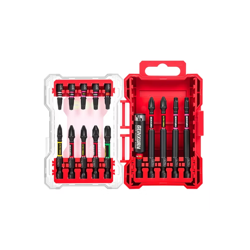 JUEGO 15 PIEZAS BITMAN PRO CAJA PLÁSTICA COLOR ROJO