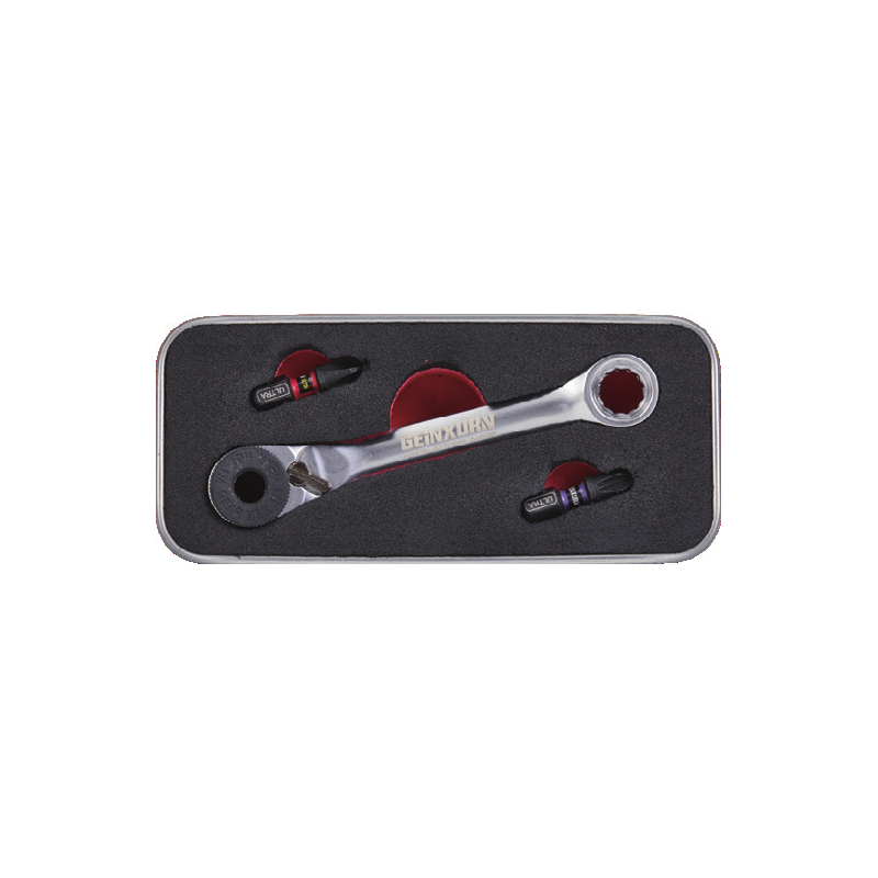 JUEGO DE MINI LLAVE CARRACA + PUNTAS PH2 PZ2