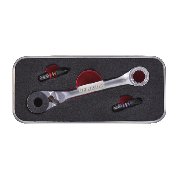 JUEGO DE MINI LLAVE CARRACA + PUNTAS PH2 PZ2